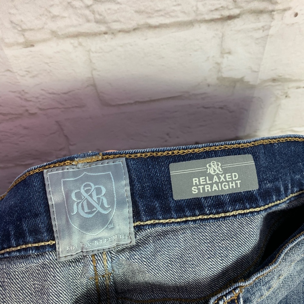 Rock & Republic Relaxed Straight Stretch Jeans 32 - Picture 8 of 11